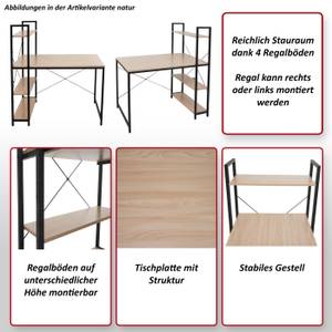 Schreibtisch mit Regal K81 Beige