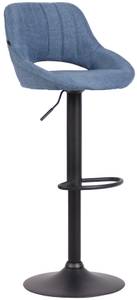 Tabouret de bar Milet Bleu - Noir