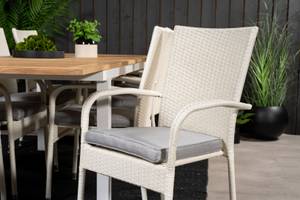 Gartenmöbel-Set Panama Weiß - Rattan - 90 x 76 x 160 cm