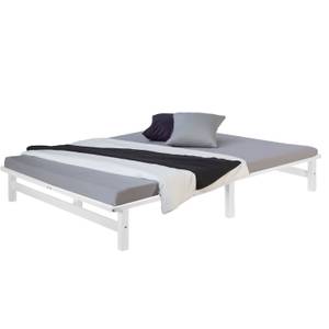 Lit palette en bois 1966 Largeur : 140 cm - Blanc