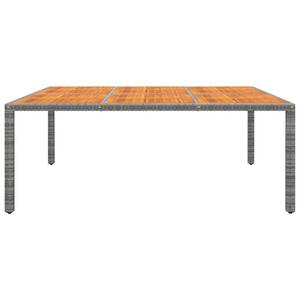 Table de jardin Gris - Polyrotin - Bois/Imitation - 200 x 75 x 200 cm