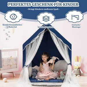 Kinderspielhaus Prinzessin Prinzess Blau - Kunststoff - 105 x 137 x 121 cm