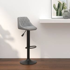 Tabouret de bar 3014269-1 Gris - Métal - Textile - 46 x 103 x 44 cm