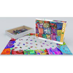 Puzzle Indische Kissen 1000 Teile Papier - 26 x 6 x 36 cm