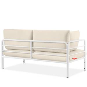 Gartensofa RAMBE Cremeweiß - Weiß - Breite: 150 cm