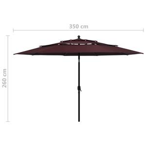 Parasol Rouge - Textile - 350 x 260 x 350 cm