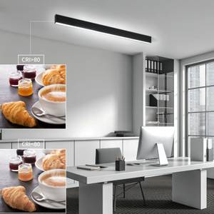 LED Deckenleuchte Werner Schwarz - Tiefe: 80 cm