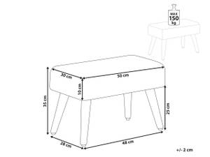 Tabouret TAKOMA Gris - Gris lumineux - Chêne clair