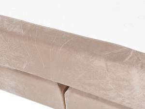 Lit double MARQUISE Beige - Rose foncé - Largeur : 191 cm