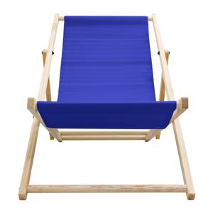 Chaise longue de plage ECD Germany Set Bleu - Bleu nuit