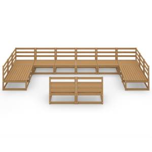 Gartenmöbel-Set Braun - Massivholz - Holzart/Dekor - 70 x 67 x 70 cm