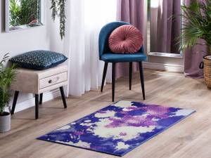 Teppich KADIRLI Beige - Blau - Violett - Textil - 150 x 80 x 80 cm