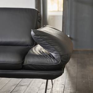 KAWOLA Ecksofa JACK Leder schwarz KAWOLA Ecksofa JACK Leder schwarz Recamiere links - Ecke davorstehend links