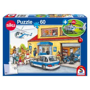 Puzzle Polizeihubschrauber 60 Teile Papier - 20 x 4 x 28 cm