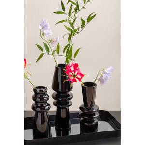 Vase déco Sparkle Cone Noir - Verre - 9 x 25 x 9 cm