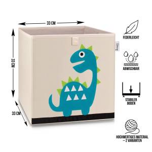 Lifeney Aufbewahrungsboxen Set Dino hell Kunststoff - 1 x 2 x 2 cm