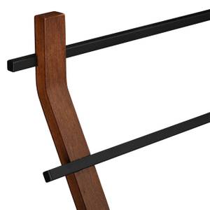 Handtuchhalter stehend Schwarz - Braun - Holzwerkstoff - Metall - 44 x 85 x 20 cm