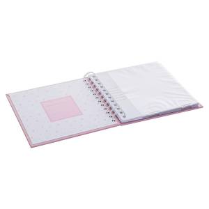Erinnerungsbox mit Fotoalbum, 7-teilig Pink - Papier - 18 x 18 x 18 cm