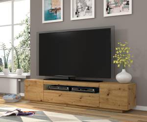 Tv lowboard AURA RTV200 3D Beige - Eiche Dekor