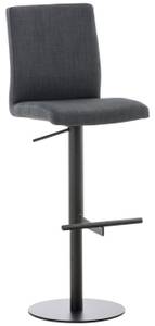 Tabouret de bar Cadiz Lot de 2 Gris lava - Noir