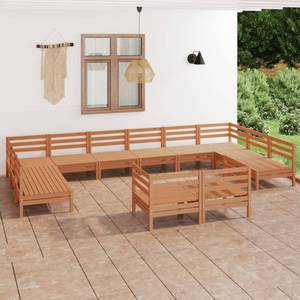 Ensemble de meubles de jardin Marron - Bois massif - Bois/Imitation - 64 x 63 x 64 cm
