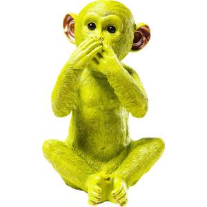 Tirelire Monkey Iwazaru citron Vert - Matière plastique - 23 x 35 x 24 cm