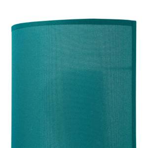 Wandleuchte ALICE Blau - Petrol - 20 x 23 x 9 cm - Metall - Textil