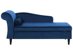 Chaise longue LUIRO Bleu - Bleu marine - Chêne foncé