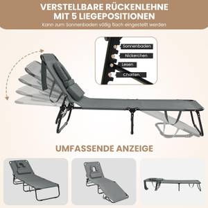 Sonnenliegen ZB32169 Grau