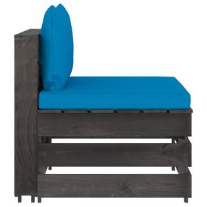 Gartensofa Blau - Massivholz - Holzart/Dekor - 70 x 66 x 69 cm