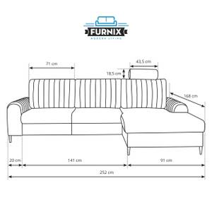 Ecksofa MAITA Marineblau