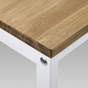 Table console Icub 35x100x82h cm Blanc Blanc - Bois massif - Bois/Imitation - 100 x 82 x 35 cm