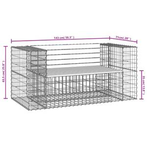 Gartenbank 3030975 Holz - Breite: 143 cm