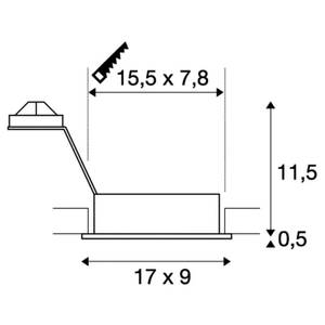 Einbaustrahler New Tria Weiß