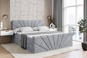 Boxspringbett MILTIO-Z Grau - Breite: 160 cm - H4