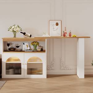 Table de bar Vesta Ⅷ Bois - Blanc