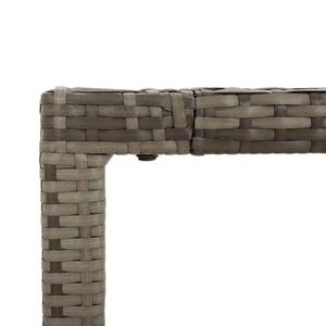 Garten Essgruppe 3029221-2 (5-teilig) Grau - Metall - Polyrattan - 90 x 75 x 90 cm