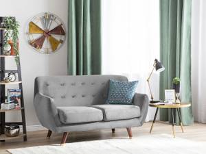 2-Sitzer Sofa BODO Gold - Grau - Eiche Dunkel