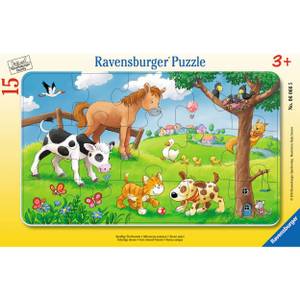 Puzzle Knuffige Tierfreunde Papier - 12 x 8 x 12 cm