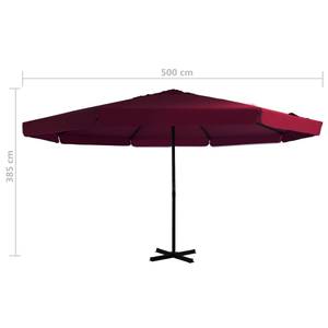 Parasol 3001704 Rouge - 500 x 300 x 500 cm