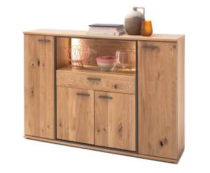 Highboard Conor 2 mit Beleuchtung Braun - Holzart/Dekor - Holz teilmassiv - 165 x 115 x 37 cm