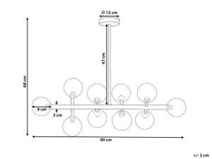 Lampe suspension RAMIS Doré