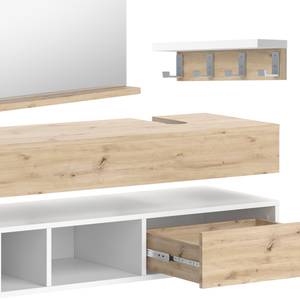 Badmöbel-Set Henri 40853 Braun - Weiß - Holzwerkstoff - 100 x 20 x 40 cm