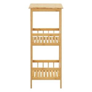 Étagère de rangement Pyhäjärvi Beige - Bambou - 33 x 79 x 33 cm