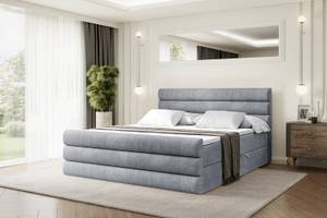 Boxspringbett CELESTIA-Z Grau - Breite: 200 cm - H4