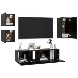 TV-Schrank 5er Set D919 Schwarz - Höhe: 60 cm