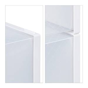 12er Pack Schuhboxen transparent Weiß - Kunststoff - 23 x 14 x 34 cm