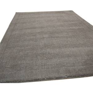 Tapis uni pure laine tufté CANDY Gris - 60 x 120 cm