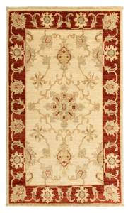 Ziegler Teppich - 124 x 77 cm - beige Beige - Kunststoff - 77 x 1 x 124 cm