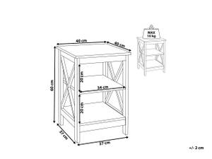 Table d'appoint FOSTER Blanc